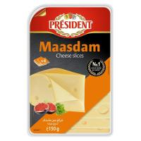 ราคา เพรสซิเด้นท์ มาสดัมชีสสไลซ์ 150 กรัม PRESIDENT (52389537)