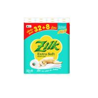 ราคา ซิลค์ เอ็กซ์ตร้า ซอฟท์ 32+8 ม้วน ZILK (52527686)