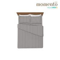 ราคา โมเมนโตผ้าปูไมโครลายริ้วนต.6ฟุต+นวม70X90 MOMENTO (51778620)