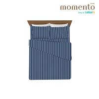 ราคา โมเมนโตผ้าปูไมโครลายริ้วนง.6ฟุต+นวม70X90 MOMENTO (51778568)