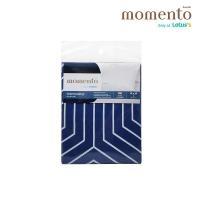 ราคา โมเมนโตปลอกหนุนเสมือนคอตตอนลายเส้น น้ำเงิน MOMENTO (52415467)