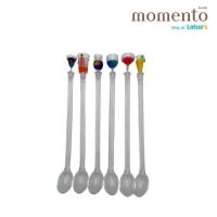 ราคา MOMENTO ช้อนคนน้ำปั่น 9นิ้วX6 (คละแบบ) MOMENTO (52418337)