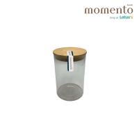 ราคา โมเมนโต โหลแก้วทรงกระบอกฝาปิดไม้ 900มล MOMENTO (52547838)