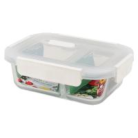 ราคา DOUBLE LOCK กล่องอาหารแก้ว 620 ML. 2 ช่อง 1941 DOUBLE LOCK (52315597)