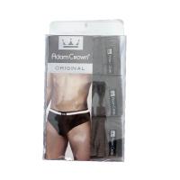 ราคา ADAM CROWN กางเกงในชายหุ้มยางสีเทา SIZE M P3 ADAM CROWN (50982771)