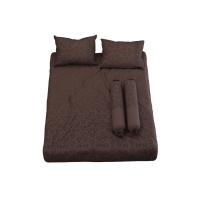 ราคา ซาตินพลัสผ้าปูน้ำตาล 6ฟุต5ชิ้นLK040 SATIN (52413348)