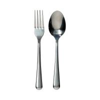 ราคา ช้อน-ส้อมแสตนเลสโลตัส 2 MM. 2 คู่ (75580879)