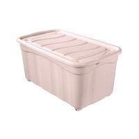 ราคา กล่องมีล้อ พร้อมฝาล็อก สีครีม 90 ลิตร (75634690)