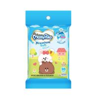 MamyPoko มามี่โพโค ไวพส์ พรีเมี่ยมซอฟท์ ผ้านุ่มชุ่มชื่น รุ่น Line Friend 20 ชิ้น