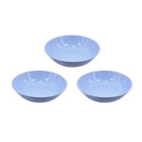 ราคา ชามกลมใบบัว ABS สีฟ้า 7.5 นิ้ว แพ็ค 3 ชิ้น (52565513)