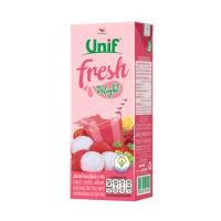 ราคา ยูนิฟ เฟรชดีไลท์ น้ำผักผลไม้ผสมลิ้นจี่ 180 มล. UNIF (50624758)