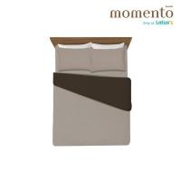 ราคา โมเมนโตผ้าปูไมโครโทนน้ำตาล 6ฟุต+ผ้านวม MOMENTO (52415749)