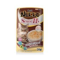 ราคา เน็กโกะอาหารแมว 11ปี ทูน่าผสมไฟเบอร์ 70ก NEKKO (52529618)