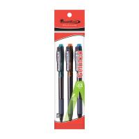 ราคา ควอนตั้มปากกาเจลโล่พลัส 0.5 น้ำเงิน X3 (คละแบบ) QUANTUM (72609192)