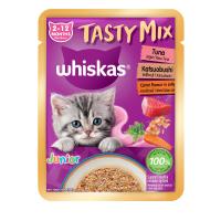 ราคา วิสกัสเทสตี้ ลูกแมวทูน่าปลาโอเจลลึ่ 70 กรัม WHISKAS (75546503)