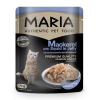 ราคา มาเรีย แมว แมคเคอเรลปลาหมึกในเจลลี่ 70ก MARIA (51235290)