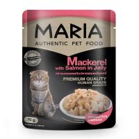 ราคา มาเรีย แมว แมคเคอเรลแซลมอนในเจลลี่ 70ก MARIA (51235301)