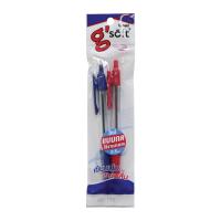 ราคา จีซอฟ ปากกาลูกลื่นเจล FLICK สีน้ำเงิน+สีแดง 0.5 มม. G SOFT (75563653)