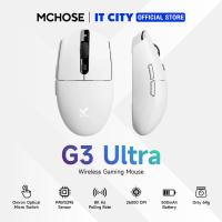 ราคา เมาส์เกมมิ่ง MCHOSE G3 ULTRA DUAL 8K WHITE Gaming Mouse (PRD202509010450)