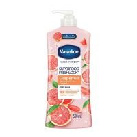 ราคา Vaseline วาสลีน เฮลธี้ ไบรท์ ซุปเปอร์ฟู้ด เฟรชล็อค เกรปฟรุต 500 มล. (BP_299563)