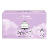 ราคา WATSONS วัตสันสำลีแผ่นรีดข้าง 100แผ่น. (BP_289144)