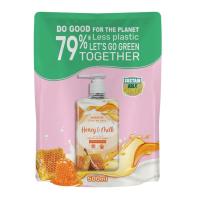 ราคา WATSONS วัตสัน เลิฟ มาย สกิน ฮันนี่ แอนด์ มิลค์ เซ็นทิด ครีม แฮนด์ วอช 500มล.(รีฟิล) (BP_301210)