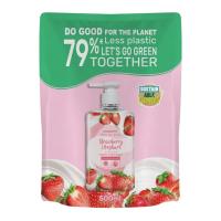 ราคา WATSONS วัตสัน เลิฟ มาย สกิน สตรอว์เบอร์รี่ แอนด์ โยเกิร์ต เซ็นทิด ครีม แฮนด์ วอช 500มล.(รีฟิ (BP_301211)