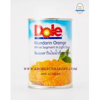 ราคา ส้มแมนการินในน้ำเชื่อมตราโดล mandarin orange whole segment in light syrup ทำเค้กส้ม