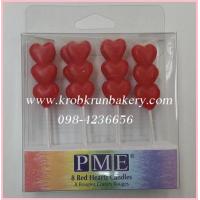 ราคา เทียนวันเกิด เทียนPMEหัวใจแดง แต่งเค้กวันเกิด แต่งเค้กให้พิเศษด้วยเทียนแฟนซีสวยงาม