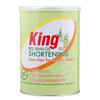 ราคา King rice bran oil shortening ชอร์ตเทนนิ่งน้ำมันรำข้าวคิง ผลิตจากไขมันน้ำมันรำข้าว100% เนยขาวเพื่อสุขภาพ ที่ครบครัน เบเกอรี่