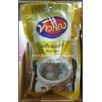 ราคา เมล็ดแมงลัก ตราข้าวทอง Basil seeds ดีต่อสุขภาพ ที่ครบครัน เบเกอรี่