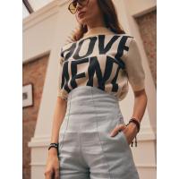 ราคา กางเกงขาสั้นผ้าลินิน - สีฟ้าอ่อน Rally Movement (43756)