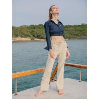 ราคา เสื้อแขนยาวทรงครอป รุ่น Charlotte - สีกรม MITR (43918)