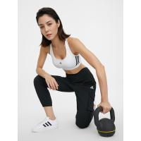 ราคา สปอร์ตบรา รุ่น Powerreact Training Medium-Support 3-Stripes - สี White/Black adidas (82842)