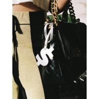 ราคา ที่ห้อยกระเป๋าหนังแท้ลาย Dollar - สีขาว Rally Movement (51707)