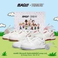 ราคา BAOJI บาโอจิ รองเท้าผ้าใบ ลำลองแฟชั่นผู้ชายและผู้หญิง รุ่น BAOJIxPEANUTS SNOOPY CLASSIC ลิขสิทธิ์แท้ (DPM-SP01,DPW-SP01) (42315394834)