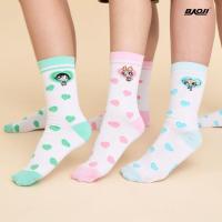 ราคา BAOJI บาโอจิ The Powerpuff Girls Collection ถุงเท้าครึ่งแข้ง ลายพาวเวอร์พัฟเกิร์ล ถุงเท้าแฟชั่น รุ่น BPGRSC (50063759980)