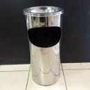 ราคา ถังขยะสแตนเลส คอปั้มอย่างดี ขนาด 10 นิ้ว สูง 24 นิ้ว