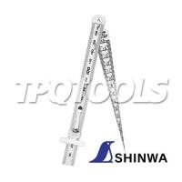 ราคา Taper gauge with straight ruler 62612 (SKU : SHINWA : เครื่องมือวัดละเอียด)