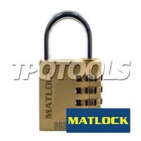 ราคา 30mm BRASS COMBINATION PADLOCK 3 DIALS MTL-950-8030K (SKU : MATLOCK : อุปกรณ์ความปลอดภัย)