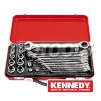 ราคา ชุดประแจแหวนฟรีข้างปากตาย KEN-582-3980K (SKU : KENNEDY)