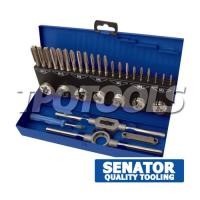 ราคา SEN-086-9980K ชุดดอกต๊าป-ดายต๊าป 32 ตัว เกรดไฮสปีด HSS. ขนาด M3-M12 มม. (SKU : SENATOR : ดอกต๊าป ดายต๊าป ด้ามต๊าป)