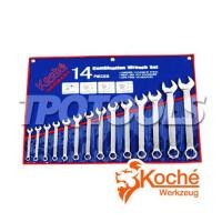 ราคา ชุดประแจแหวนข้างปากตาย (มิล) KCH010S14 (SKU : KOCHE ประแจชุด ประแจแหวน-ปากตาย)