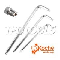 ราคา ประแจหกเหลี่ยมหัวท็อกมีรู (SKU : KOCHE ประแจแอล / ประแจหกเหลี่ยม)