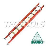 ราคา บันไดไฟเบอร์กลาสสไลด์เลื่อน 2 ตอน รุ่น LD-FBL Series (SKU : SANKI : บันไดอุตสาหกรรม)