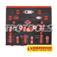ราคา SHR-086-9990K ชุดดอกต๊าป-ดายต๊าป M2-M16 เกรดไฮสปีด HSS (37 ตัวชุด) (SKU : SHERWOOD : ดอกต๊าป ดายต๊าป ด้ามต๊าป)