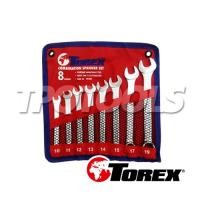 ราคา ชุดประแจแหวนข้างปากตาย (มิล) TPQ-TRCBS8 (SKU : TOREX : ประแจชุด ประแจแหวน-ปากตาย)