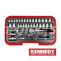 ราคา KEN-582-6175K บล็อกชุด 40 ตัว SQ.DR.3/8" (SKU : KENNEDY : บล็อกชุด / บล็อกชุดพร้อมเครื่องมือ KEN-582-6175K)