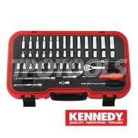 ราคา KEN-582-4897K บล็อกชุด 46 ตัว SQ.DR.1/4" (SKU : KENNEDY : บล็อกชุด / บล็อกชุดพร้อมเครื่องมือ KEN-582-4897K)