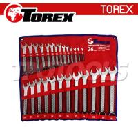 ราคา TPQ-TRCBS26 ชุดประแจแหวนข้างปากตาย (มิล) 26 ตัว ขนาด 6 - 32 มม. (SKU : TOREX สินค้าจากประเทศเยอรมัน TPQ-TRCBS26) (155935)